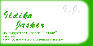 ildiko jasper business card